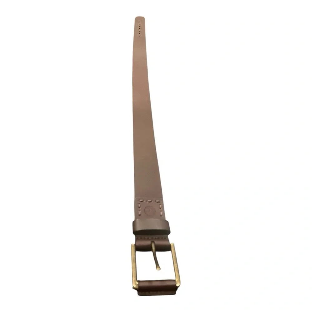Timberland Brown Genuine Leather Belt – Size Small